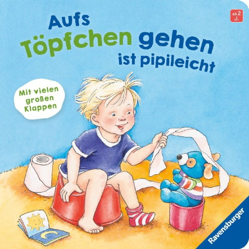 Buchcover und Innenansicht für das Buch: Aufs Töpfchen gehen ist pipileicht