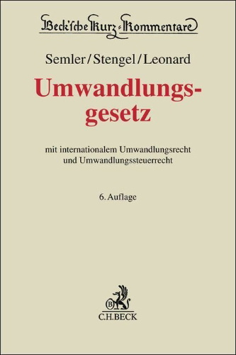Buchcover und Innenansicht für das Buch: Umwandlungsgesetz. UmwG