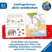 Buchcover und Innenansicht für das Buch: Wieso? Weshalb? Warum? aktiv-Heft: Tiere der Welt