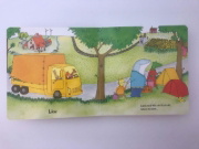 Buchcover und Innenansicht für das Buch: Hase, Fuchs und Reh fahren ... LKW!