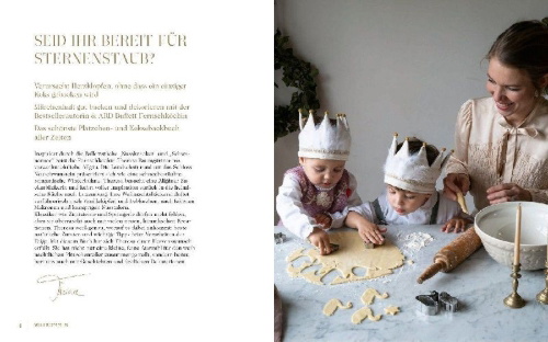 Buchcover und Innenansicht für das Buch: Wundervolle Weihnachtsbäckerei