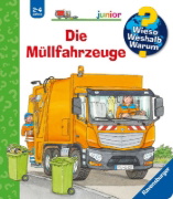 Buchcover und Innenansicht für das Buch: Wieso? Weshalb? Warum? junior, Band 74 - Die Müllfahrzeuge