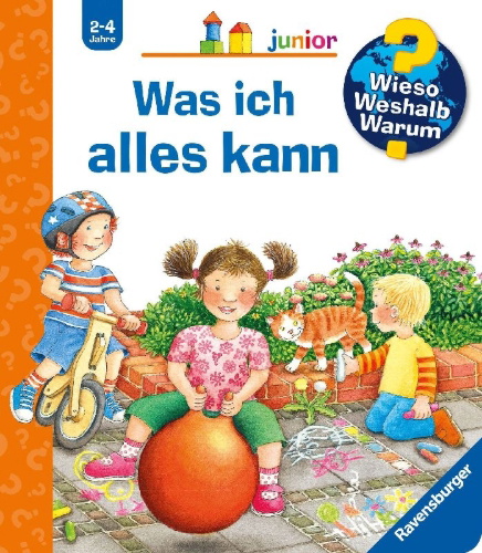 Buchcover und Innenansicht für das Buch: Wieso? Weshalb? Warum? junior, Band 14: Was ich alles kann