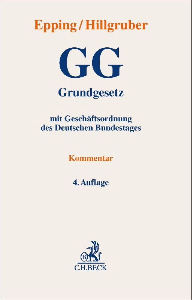 Buchcover und Innenansicht für das Buch: Grundgesetz. GG
