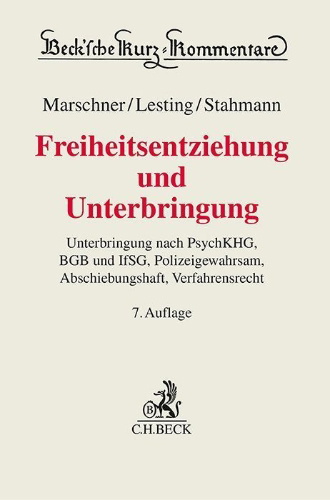 Buchcover und Innenansicht für das Buch: Freiheitsentziehung und Unterbringung