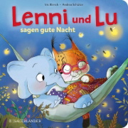 Buchcover und Innenansicht für das Buch: Lenni und Lu sagen Gute Nacht