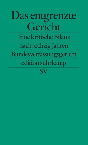 Buchcover und Innenansicht für das Buch: Das entgrenzte Gericht