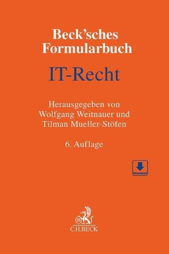 Buchcover und Innenansicht für das Buch: Beck'sches Formularbuch IT-Recht