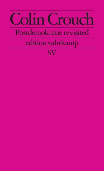 Buchcover und Innenansicht für das Buch: Postdemokratie revisited