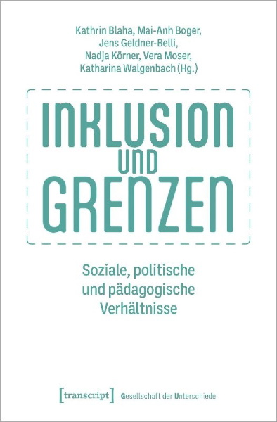 Buchcover und Innenansicht für das Buch: Inklusion und Grenzen