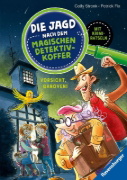Buchcover und Innenansicht für das Buch: Die Jagd nach dem magischen Detektivkoffer, Band 2 - Vorsicht, Ganoven!