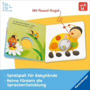 Buchcover und Innenansicht für das Buch: Meine bunten Ri-Ra-Rasseltiere