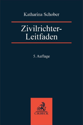 Buchcover und Innenansicht für das Buch: Zivilrichter-Leitfaden