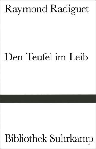 Buchcover und Innenansicht für das Buch: Le diable au corps