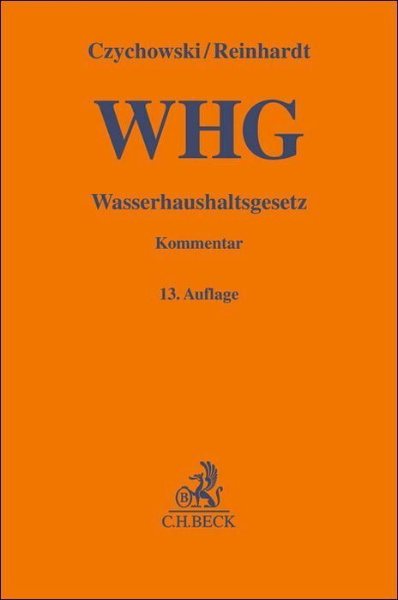 Buchcover und Innenansicht für das Buch: Wasserhaushaltsgesetz 