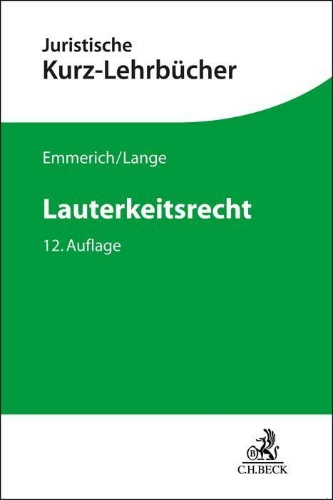 Buchcover und Innenansicht für das Buch: Lauterkeitsrecht
