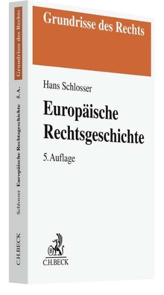 Buchcover und Innenansicht für das Buch: Europäische Rechtsgeschichte