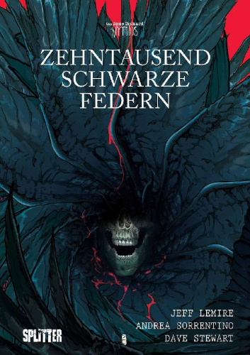 Buchcover und Innenansicht für das Buch: Zehntausend schwarze Federn