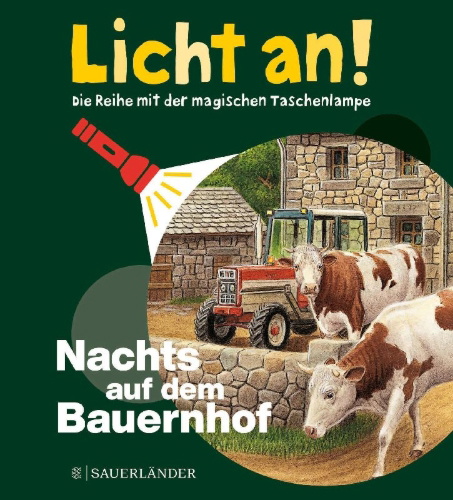 Buchcover und Innenansicht für das Buch: La Ferme - Lampe magique