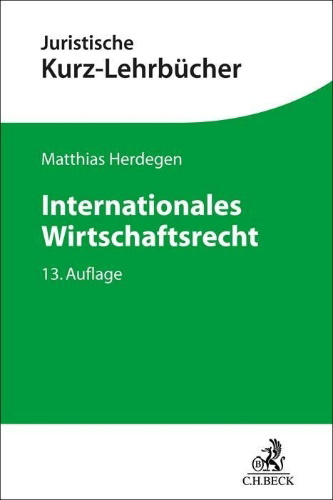 Buchcover und Innenansicht für das Buch: Internationales Wirtschaftsrecht