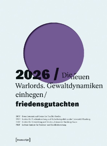 Buchcover und Innenansicht für das Buch: Friedensgutachten 2026