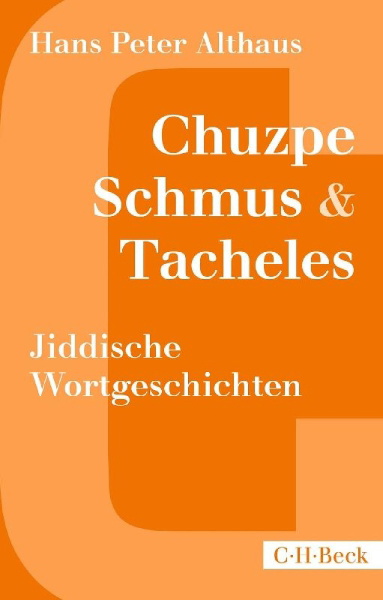 Buchcover und Innenansicht für das Buch: Chuzpe, Schmus & Tacheles