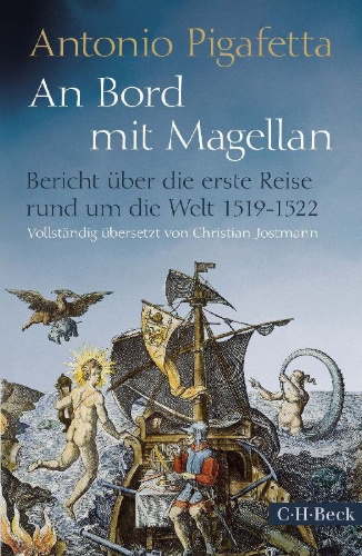 Buchcover und Innenansicht für das Buch: An Bord mit Magellan