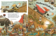 Buchcover und Innenansicht für das Buch: Lieselotte Weihnachtskuh