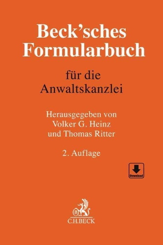 Buchcover und Innenansicht für das Buch: Beck'sches Formularbuch für die Anwaltskanzlei