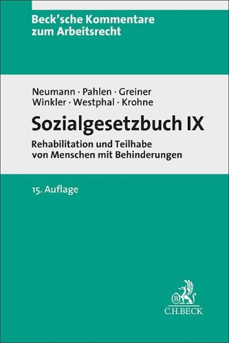 Buchcover und Innenansicht für das Buch: Sozialgesetzbuch IX. SGB IX