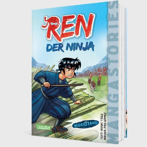 Buchcover und Innenansicht für das Buch: REN, der Ninja Band 2 - Widerstand