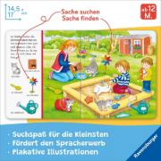 Buchcover und Innenansicht für das Buch: Mein erstes Sachen suchen: Lieblingstiere