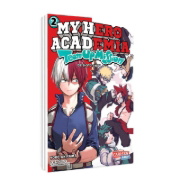 Buchcover und Innenansicht für das Buch: Boku no Hero Academia: Team Up Mission