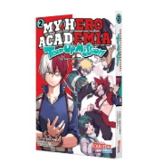 Buchcover und Innenansicht für das Buch: Boku no Hero Academia: Team Up Mission