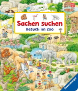Buchcover und Innenansicht für das Buch: Sachen suchen: Besuch im Zoo