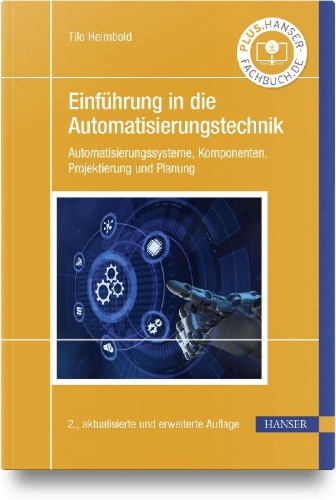 Buchcover und Innenansicht für das Buch: Einführung in die Automatisierungstechnik
