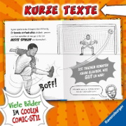 Buchcover und Innenansicht für das Buch: Football Superstars. Mbappé Rules
