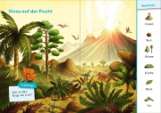 Buchcover und Innenansicht für das Buch: Leseprofis - Mit Bildern lesen lernen: Zwei Dinos wollen nach Hause, Erstes Lesen