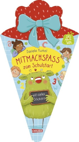 Buchcover und Innenansicht für das Buch: Das kleine WIR: Mitmachspaß zum Schulstart