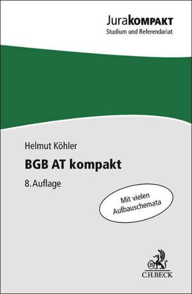 Buchcover und Innenansicht für das Buch: BGB AT kompakt