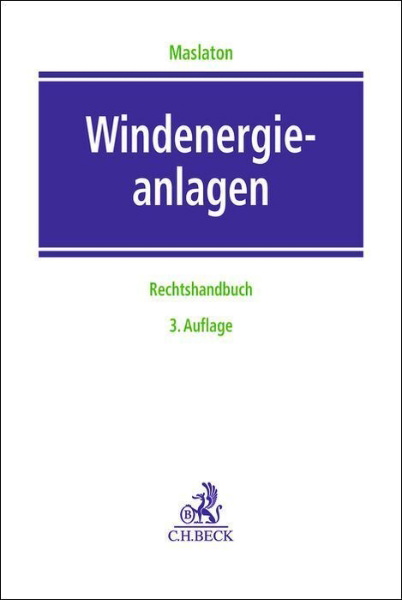 Buchcover und Innenansicht für das Buch: Windenergieanlagen