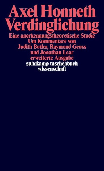 Buchcover und Innenansicht für das Buch: Verdinglichung