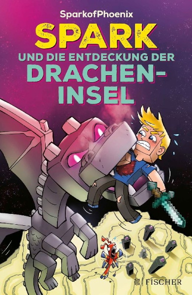 Buchcover und Innenansicht für das Buch: SparkofPhoenix: Spark und die Entdeckung der Dracheninsel