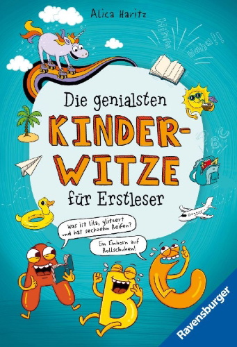 Buchcover und Innenansicht für das Buch: Die genialsten Kinderwitze für Erstleser