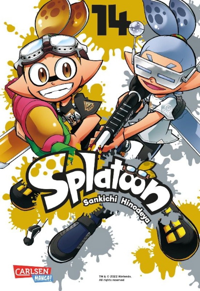 Buchcover und Innenansicht für das Buch: Splatoon