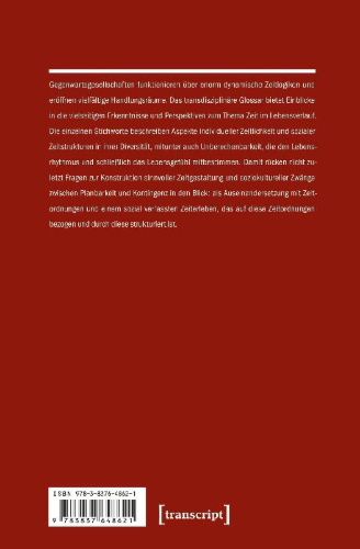 Buchcover und Innenansicht für das Buch: Zeit im Lebensverlauf