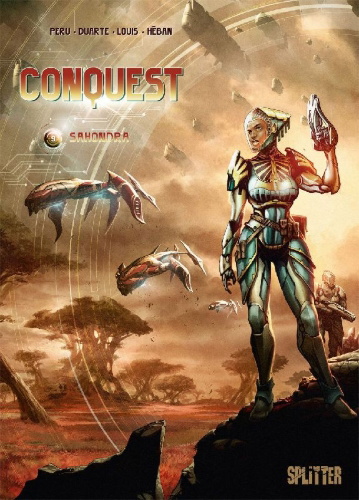 Buchcover und Innenansicht für das Buch: Conquest. Band 9