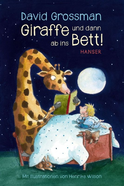 Buchcover und Innenansicht für das Buch: Giraffe und dann ab ins Bett