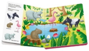 Buchcover und Innenansicht für das Buch: Play+ Shh ... who's there? Jungle Animals
