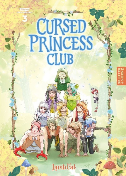 Buchcover und Innenansicht für das Buch: Cursed Princess Club 03